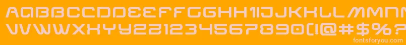 Miraclemercuryboldexpand Font – Pink Fonts on Orange Background