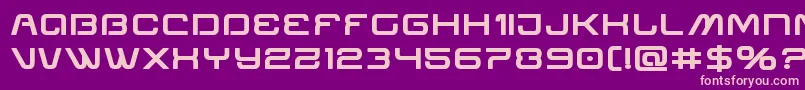 Miraclemercuryboldexpand Font – Pink Fonts on Purple Background