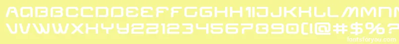 Miraclemercuryboldexpand Font – White Fonts on Yellow Background