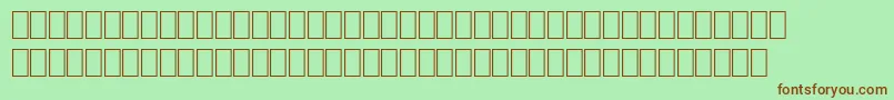 OrianneItalic Font – Brown Fonts on Green Background