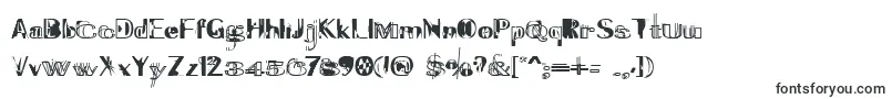 Шрифт Experitypo5 – искаженные шрифты