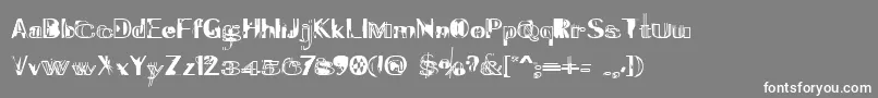 Experitypo5 Font – White Fonts on Gray Background