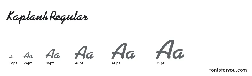KaplanbRegular Font Sizes