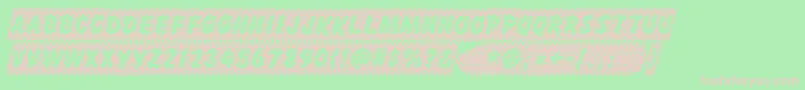 Czcionka Skidzextra – różowe czcionki na zielonym tle