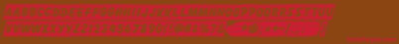 Skidzextra Font – Red Fonts on Brown Background