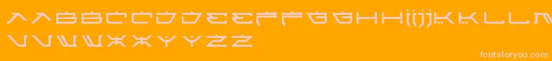 AtariKids Font – Pink Fonts on Orange Background