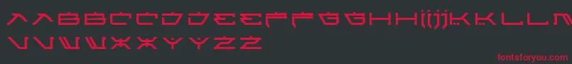 フォントAtariKids – 黒い背景に赤い文字