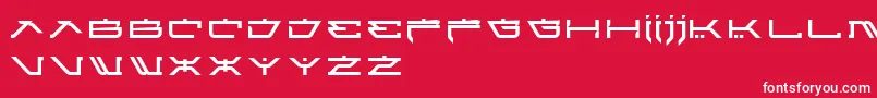 フォントAtariKids – 赤い背景に白い文字