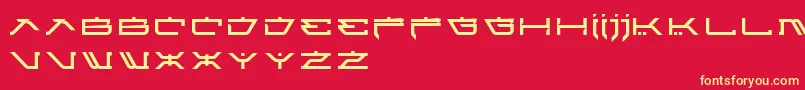 AtariKids Font – Yellow Fonts on Red Background