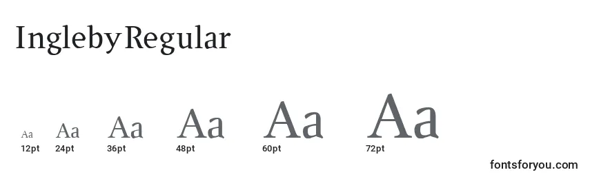 InglebyRegular Font Sizes