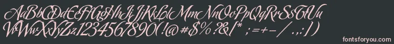 OxidaAlternate Font – Pink Fonts on Black Background