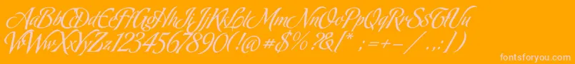OxidaAlternate Font – Pink Fonts on Orange Background