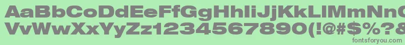 ContextRepriseBlackexpSsiBold Font – Gray Fonts on Green Background