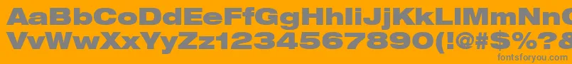ContextRepriseBlackexpSsiBold-Schriftart – Graue Schriften auf orangefarbenem Hintergrund