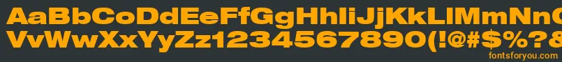 ContextRepriseBlackexpSsiBold Font – Orange Fonts on Black Background