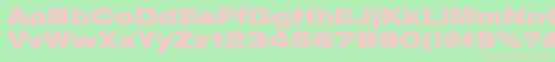 ContextRepriseBlackexpSsiBold Font – Pink Fonts on Green Background