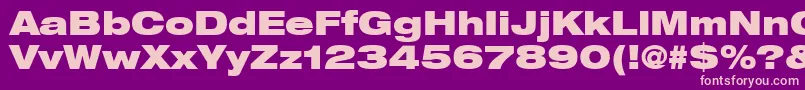 ContextRepriseBlackexpSsiBold Font – Pink Fonts on Purple Background