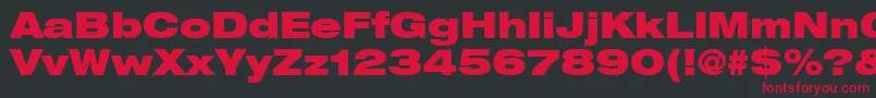 ContextRepriseBlackexpSsiBold Font – Red Fonts on Black Background