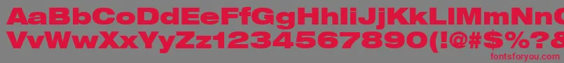 ContextRepriseBlackexpSsiBold Font – Red Fonts on Gray Background