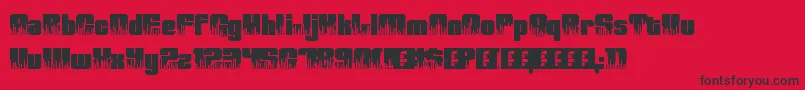 fuente HighVolume0 – Fuentes Negras Sobre Fondo Rojo