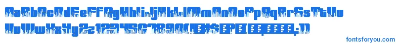 HighVolume0 Font – Blue Fonts on White Background