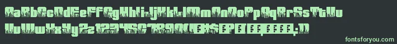 Fonte HighVolume0 – fontes verdes em um fundo preto