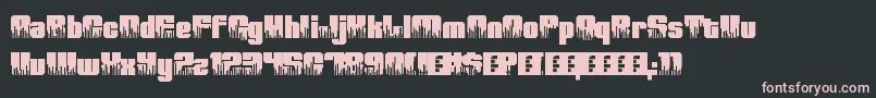 Fonte HighVolume0 – fontes rosa em um fundo preto