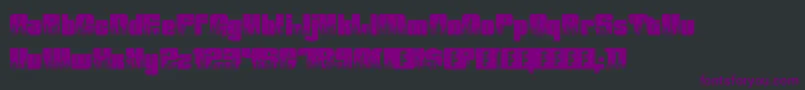 HighVolume0-Schriftart – Violette Schriften auf schwarzem Hintergrund