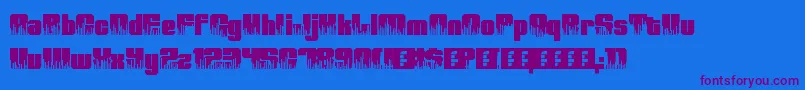 Saiba mais sobre a fonte HighVolume0 Fonte HighVolume0 – fontes roxas em um fundo azul