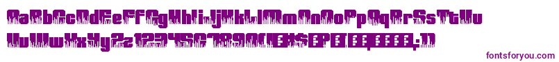 HighVolume0-Schriftart – Violette Schriften auf weißem Hintergrund