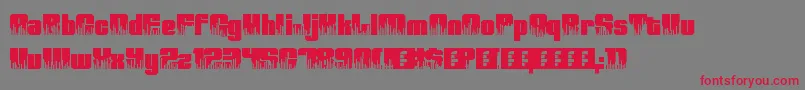 fuente HighVolume0 – Fuentes Rojas Sobre Fondo Gris