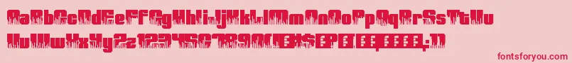 HighVolume0 Font – Red Fonts on Pink Background