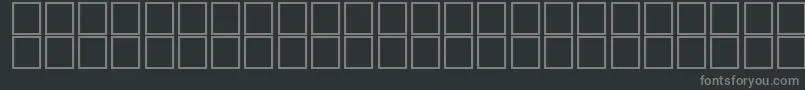 Ousbouh Font – Gray Fonts on Black Background