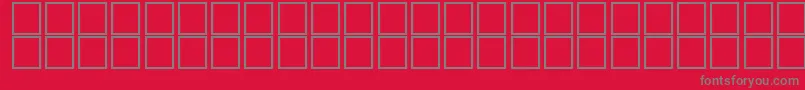 Ousbouh Font – Gray Fonts on Red Background