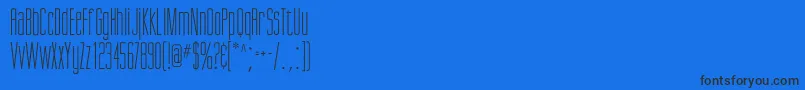 Giottoflf Font – Black Fonts on Blue Background
