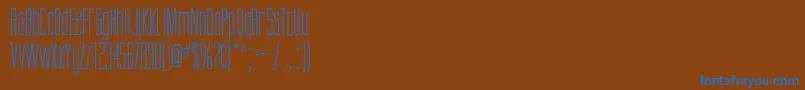 Giottoflf Font – Blue Fonts on Brown Background