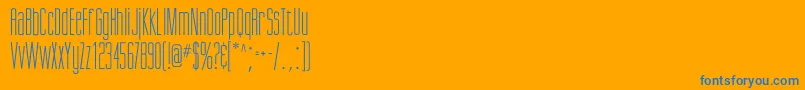 Giottoflf Font – Blue Fonts on Orange Background