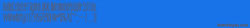 Giottoflf Font – Brown Fonts on Blue Background