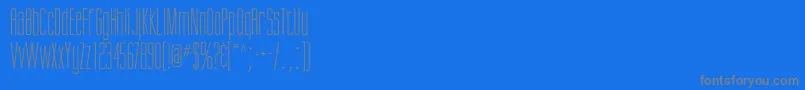 フォントGiottoflf – 青い背景に灰色の文字