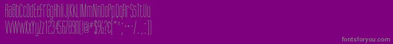 Fonte Giottoflf – fontes cinzas em um fundo violeta