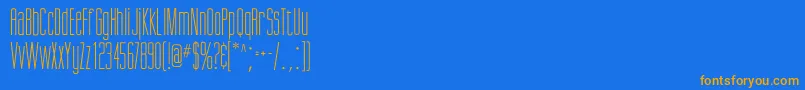 Giottoflf Font – Orange Fonts on Blue Background