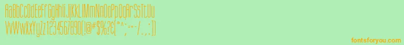 Fonte Giottoflf – fontes laranjas em um fundo verde
