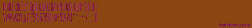 Giottoflf Font – Purple Fonts on Brown Background
