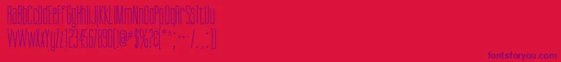 Fonte Giottoflf – fontes roxas em um fundo vermelho
