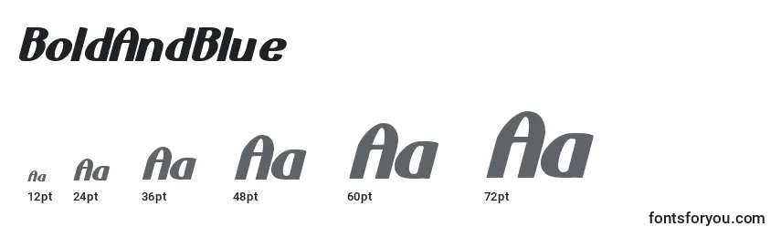 BoldAndBlue Font Sizes