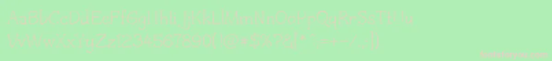 Czaristite Font – Pink Fonts on Green Background