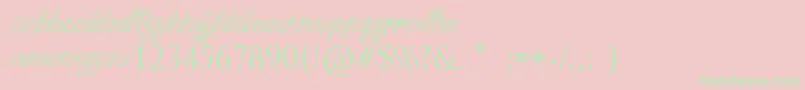 FungaDongaBinge Font – Green Fonts on Pink Background