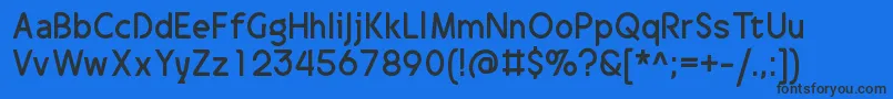Шрифт DrakalligroOriginal – чёрные шрифты на синем фоне