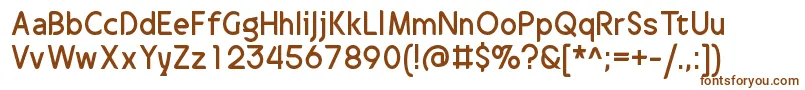 DrakalligroOriginal Font – Brown Fonts on White Background