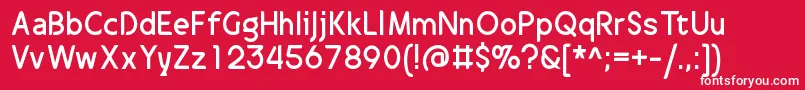 DrakalligroOriginal Font – White Fonts on Red Background